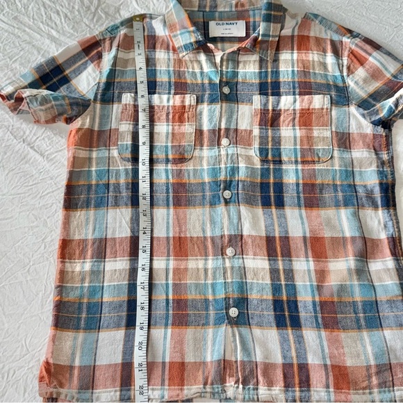Old Navy Kid Plaid Shirt - Multicolor - Picture 3 of 5
